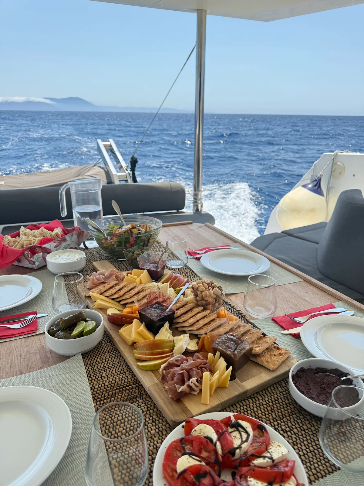 Dining on deck